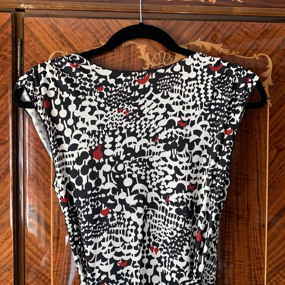 Max Studio Patterned Wrap Dress Xs - image 5